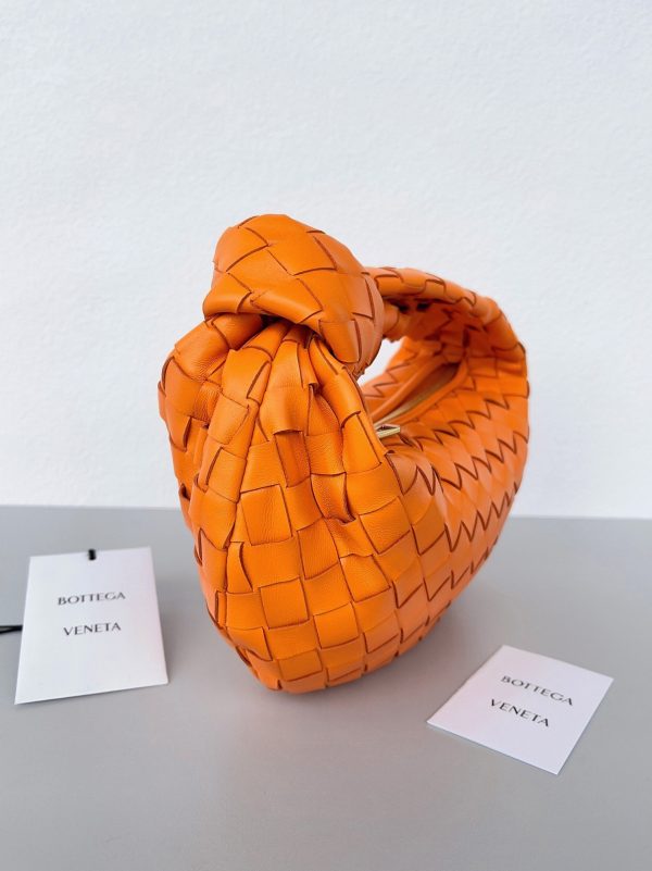 Faux Mini Sac Bottega Veneta BV Jodie en Orange – Image 7