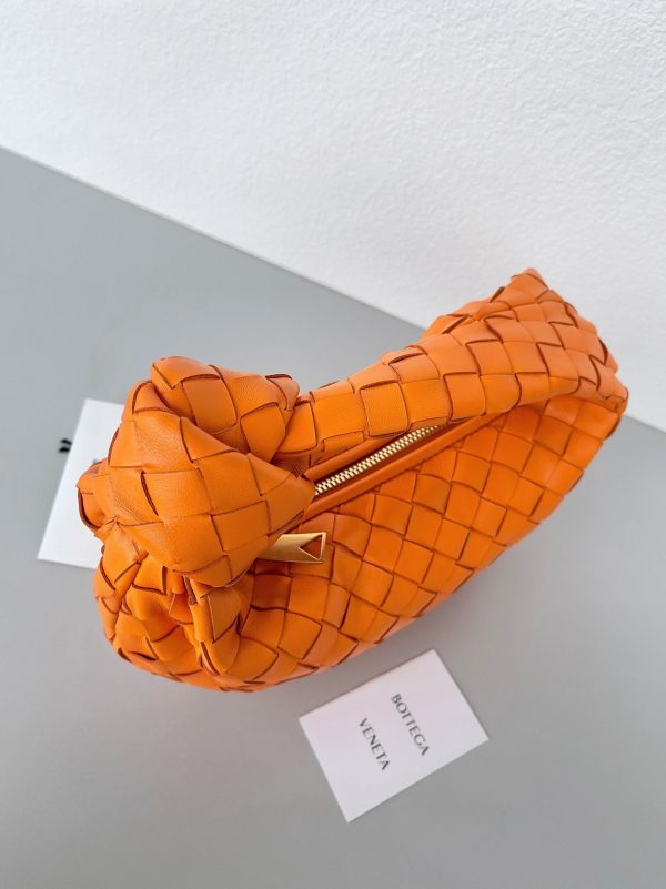 Faux Mini Sac Bottega Veneta BV Jodie en Orange – Image 5