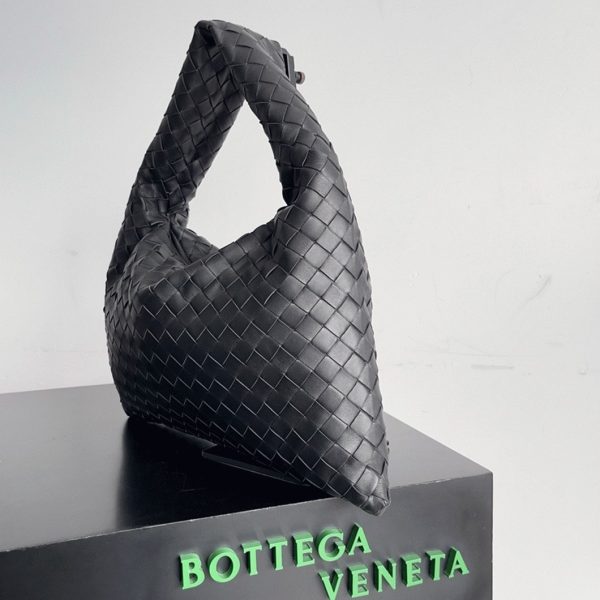 Fausse Bottega Veneta Small Hop Bag en Noir – Image 8