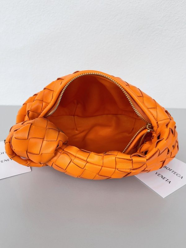 Faux Mini Sac Bottega Veneta BV Jodie en Orange – Image 3