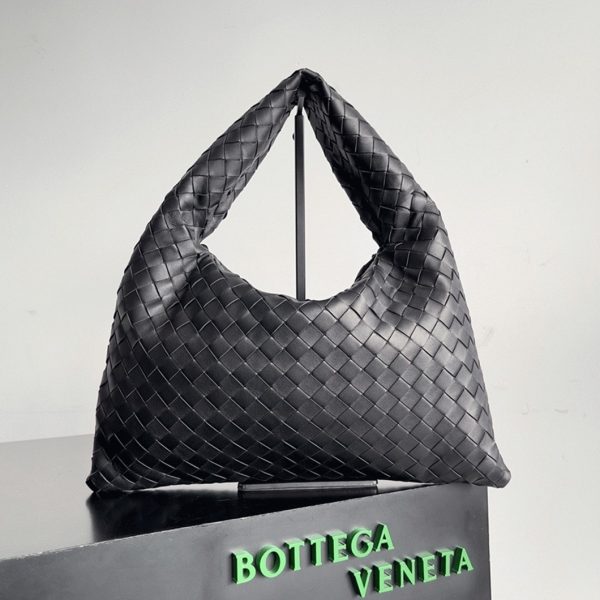 Fausse Bottega Veneta Small Hop Bag en Noir – Image 4