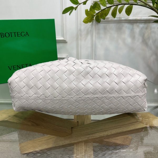 Faux grand sac Bottega Veneta Pouch Clutch en Blanc – Image 4