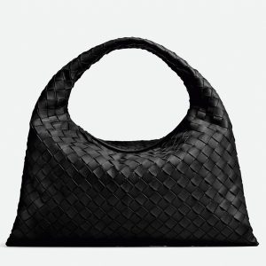 Fausse Bottega Veneta Small Hop Bag en Noir