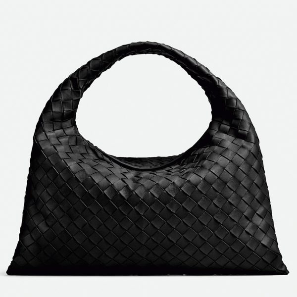 Fausse Bottega Veneta Small Hop Bag en Noir