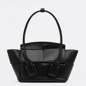 Fausse Bottega Veneta Arco Mini en noir