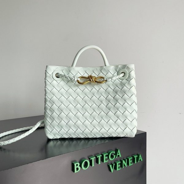 Contrefaçon petit sac Bottega Veneta Andiamo en Glacier – Image 4