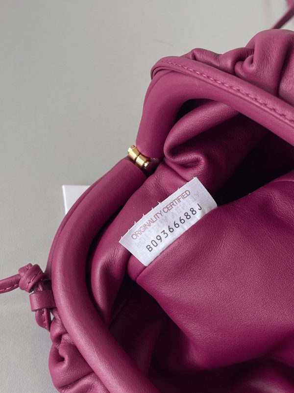 Faux sac Bottega Veneta Mini Pouch avec bandoulière en Cinnabar – Image 7