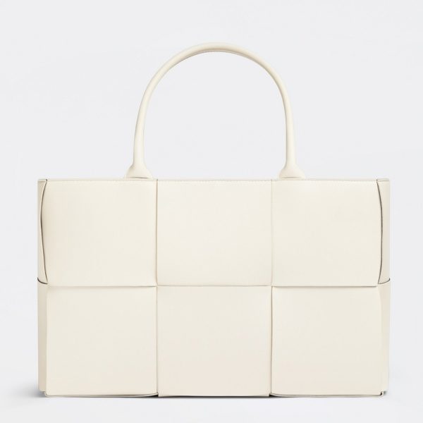 Fausse Bottega Veneta Arco Medium Tote en Blanc
