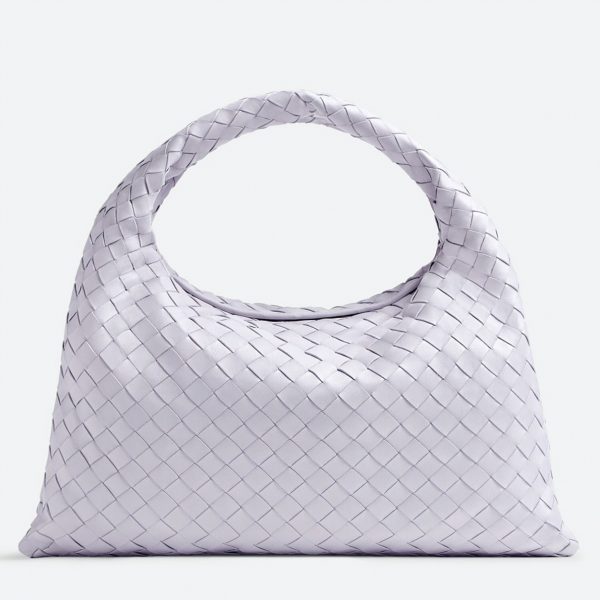 Réplique Bottega Veneta Small Hop Bag en Oyster