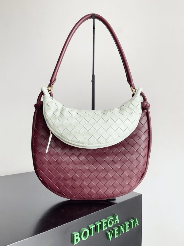 Contrefaçon sac Bottega Veneta Gemelli moyen en Barolo/Glacier – Image 9