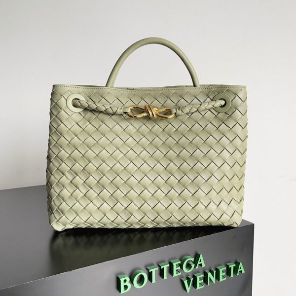 Contrefaçon sac Bottega Veneta Andiamo moyen en Travertine – Image 2