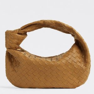 Faux Petit Sac Bottega Veneta BV Jodie en Caramel