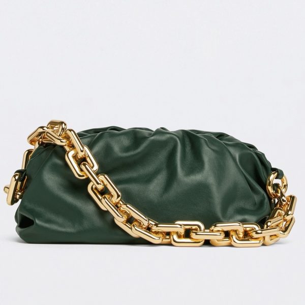 Contrefaçon sac Bottega Veneta The Chain Pouch en Raintree