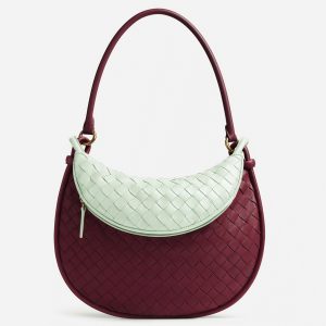 Contrefaçon sac Bottega Veneta Gemelli moyen en Barolo/Glacier