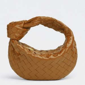 Contrefaçon Mini Sac Bottega Veneta BV Jodie en Caramel
