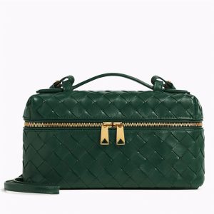 Réplique vanity case Bottega Veneta Bang Bang en Vert