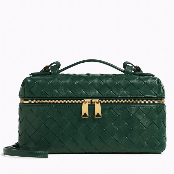 Réplique vanity case Bottega Veneta Bang Bang en Vert