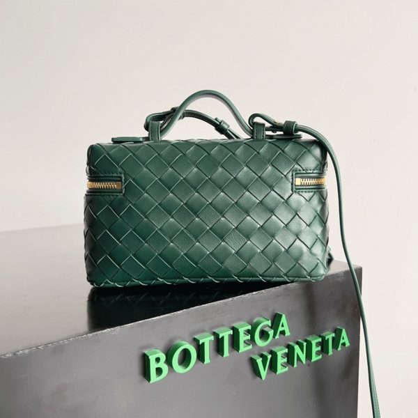 Réplique vanity case Bottega Veneta Bang Bang en Vert – Image 3