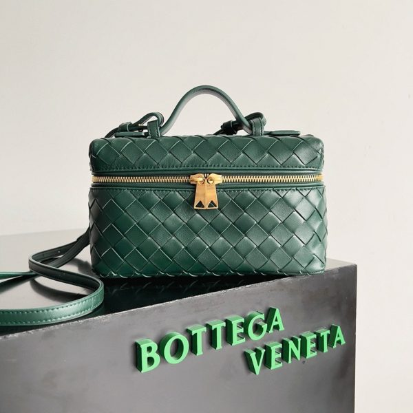 Réplique vanity case Bottega Veneta Bang Bang en Vert – Image 2