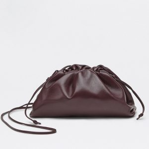 Imitation sac Bottega Veneta Mini Pouch avec bandoulière en Raisin