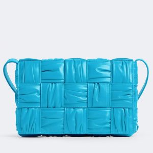 Bottega Veneta Cassette en cuir de veau intreccio Pool Foulard