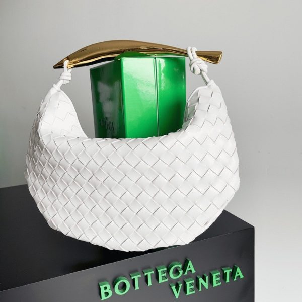 Contrefaçon petit sac Bottega Veneta Sardine en Blanc – Image 6