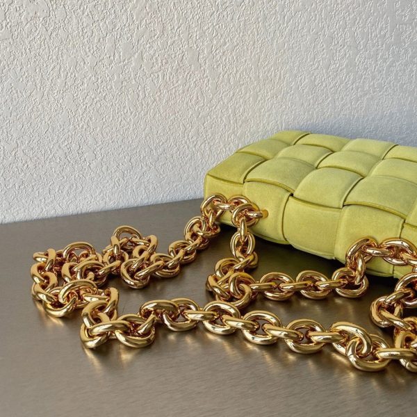 Réplique du sac Bottega Veneta Chain Cassette en Kiwi – Image 2