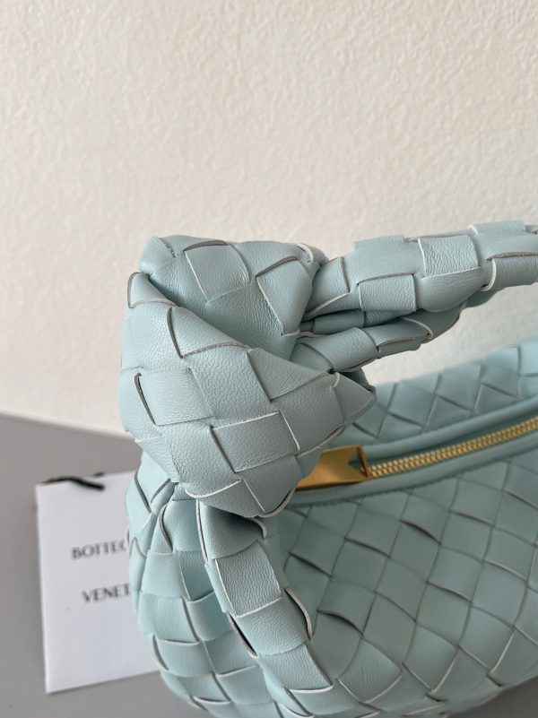Réplique Mini Sac Bottega Veneta BV Jodie en Bleu Sarcelle Lavé – Image 8