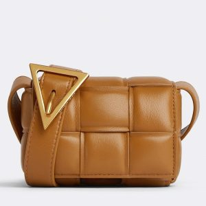 Réplique Sac Bottega Veneta Candy Padded Cassette en Camel