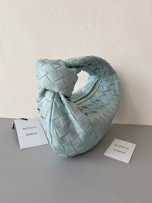 Réplique Mini Sac Bottega Veneta BV Jodie en Bleu Sarcelle Lavé – Image 5