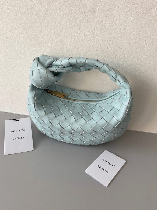 Réplique Mini Sac Bottega Veneta BV Jodie en Bleu Sarcelle Lavé – Image 4