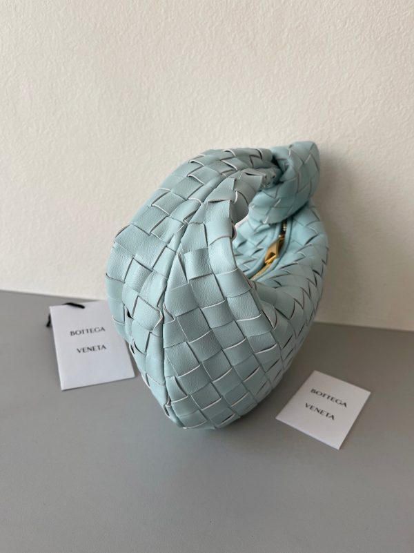 Réplique Mini Sac Bottega Veneta BV Jodie en Bleu Sarcelle Lavé – Image 3
