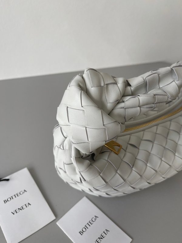 Réplique Mini Sac Bottega Veneta BV Jodie en Blanc – Image 7