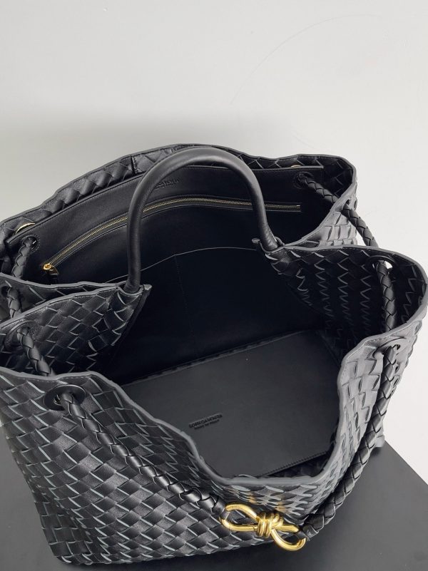 Faux grand sac Bottega Veneta Andiamo en Noir – Image 6