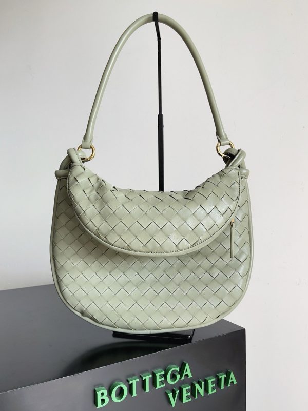 Réplique sac Bottega Veneta Gemelli moyen en Travertine – Image 2