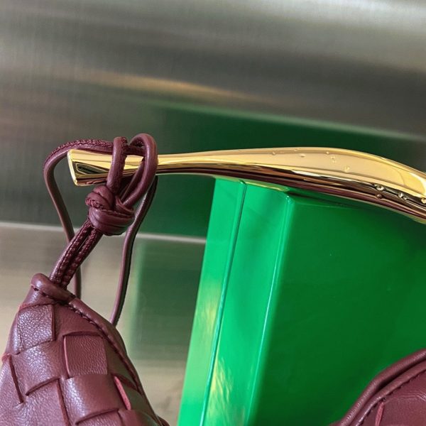 Réplique mini sac Bottega Veneta Sardine en Barolo – Image 9