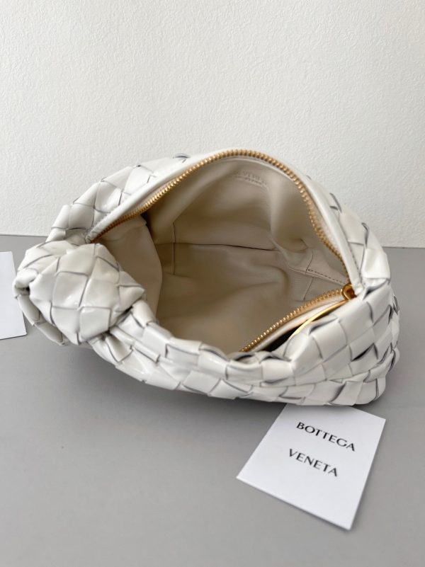 Imitation Mini Sac Bottega Veneta BV Jodie en Blanc – Image 8