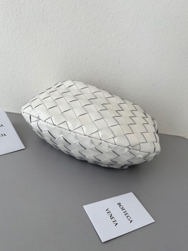 Imitation Mini Sac Bottega Veneta BV Jodie en Blanc – Image 4
