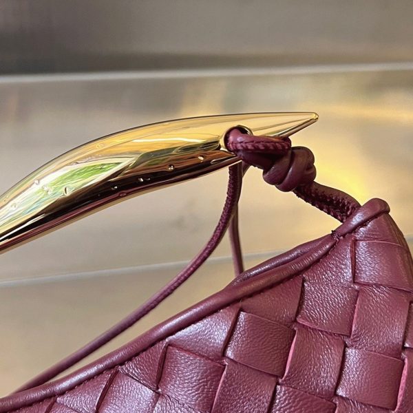 Réplique mini sac Bottega Veneta Sardine en Barolo – Image 6