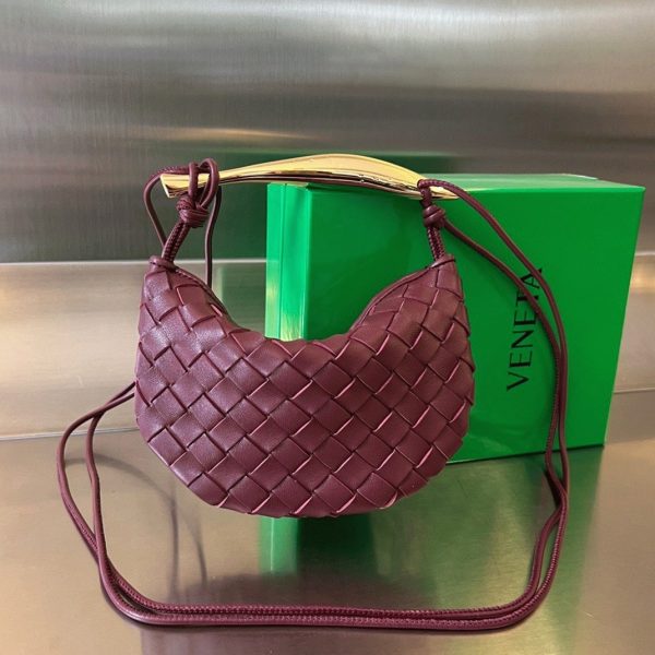 Réplique mini sac Bottega Veneta Sardine en Barolo – Image 5