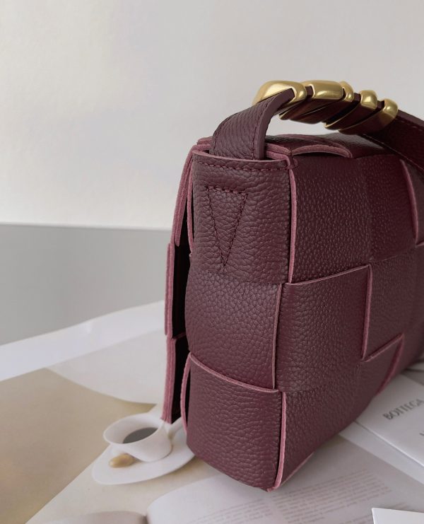 Réplique Sac Bottega Veneta Cassette en Bourgogne – Image 5