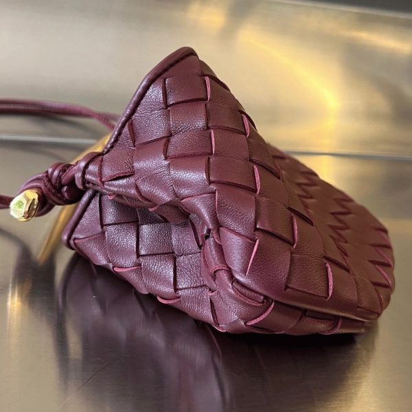 Réplique mini sac Bottega Veneta Sardine en Barolo – Image 4