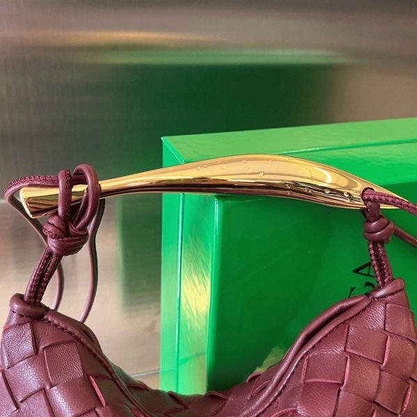 Réplique mini sac Bottega Veneta Sardine en Barolo – Image 2