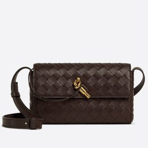 Réplique mini sac Bottega Veneta Andiamo Cross-Body en Fondant