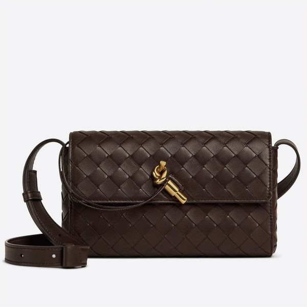 Réplique mini sac Bottega Veneta Andiamo Cross-Body en Fondant