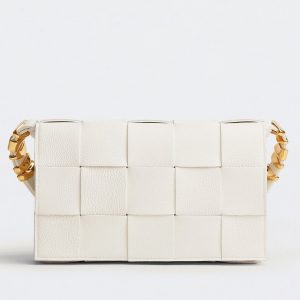 Faux Sac Bottega Veneta Cassette en Blanc