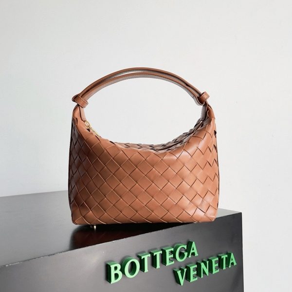 Réplique Bottega Veneta Mini Wallace Bag en Marron – Image 7