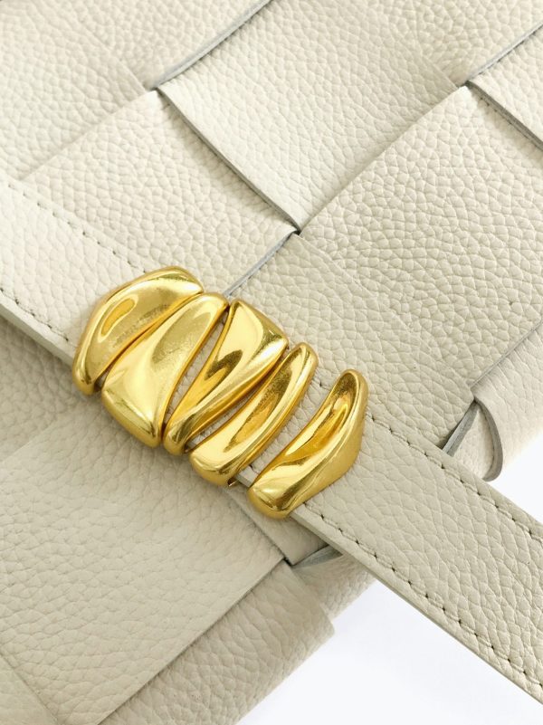 Faux Sac Bottega Veneta Cassette en Blanc – Image 2