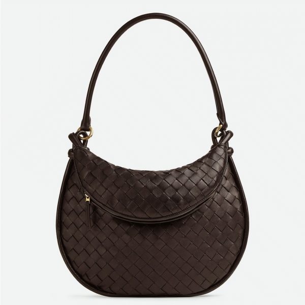 Faux sac Bottega Veneta Gemelli moyen en Fondant