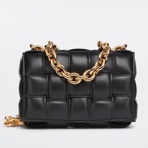 Fausse Bottega Veneta Chain Cassette en noir